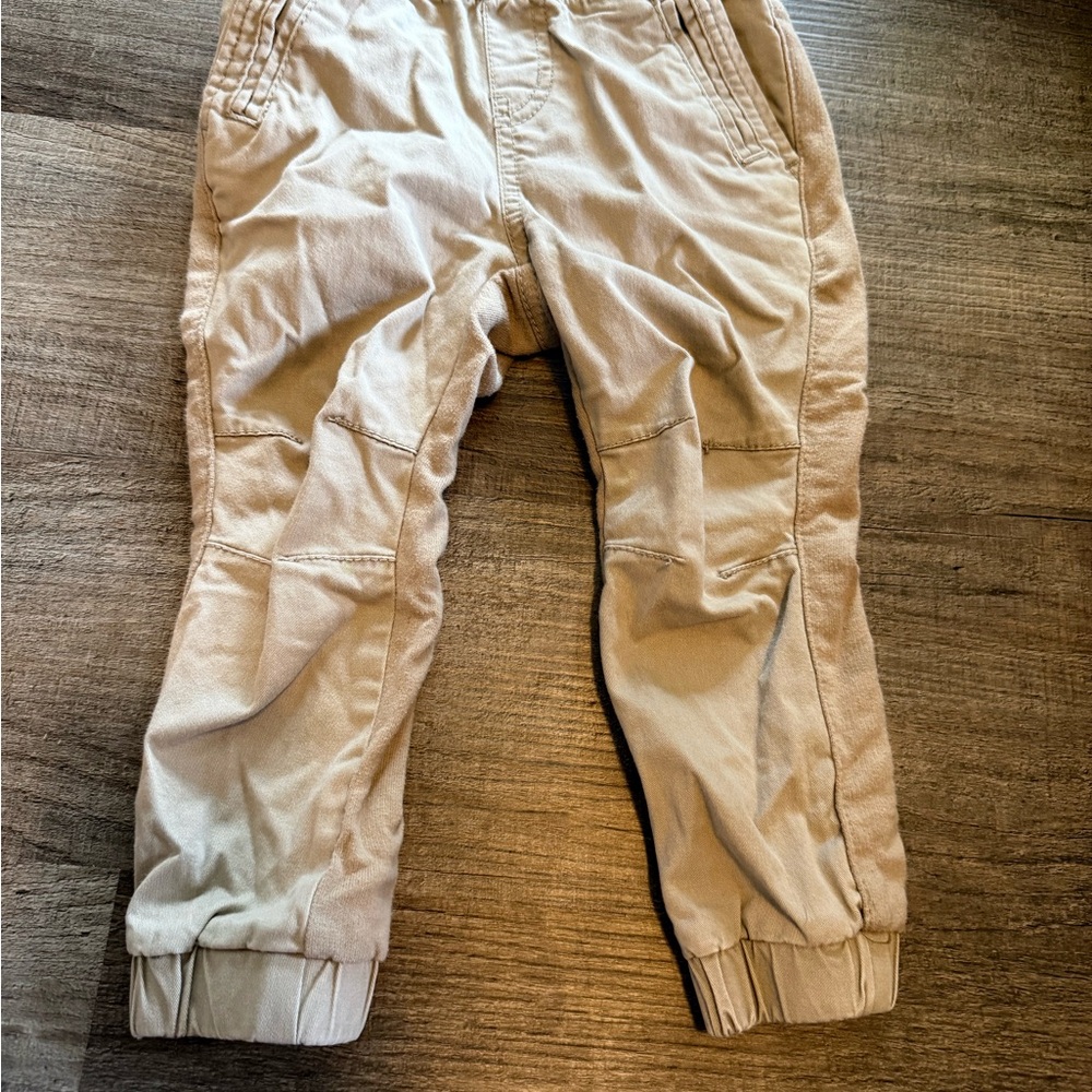 Cat & Jack Tan Sweatpants with Elastic Cuffs